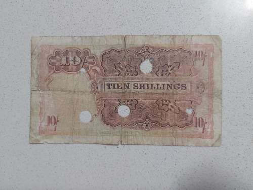 1921 TIEN SHILLINGS W.H. CLEGG F CONDITION